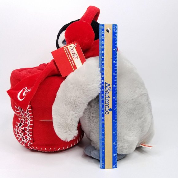 Coca Cola Gray Penguin Plush Stuffed Animal 14" - Picture 12 of 12